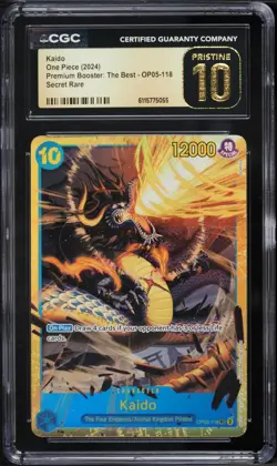 CGC 10 PRISTINE ENGLISH One Piece Kaido #OP05-118 Premium The Best - Image 1