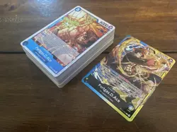 Portgas D Ace Blue Yellow OP12 Complete Deck One Piece TCG Ready To Play - Image 1