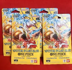 Lot Of 4 One Piece: Adventure on Kami's Island (OP-15) Booster Pack-Lot #2 - Image 1