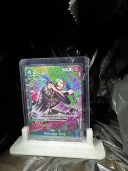 One Piece Roronoa Zoro OP13-037 (Treasure Rare) TR Foil Holographic - Image 5