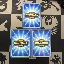 Three 3X Digimon Cards SaberLeomon Holo St-34, tb-10 - Image 2