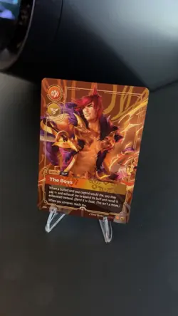Sett - The Boss - Riftbound Atlanta Regional Prize Wall Plated Metal Card - Image 1