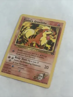Blaine's Growlithe 62/132 - Gym Challenge - WotC - Pokemon Card - NM Vintage - Image 3