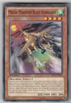 YU-GI-OH Mecha Phantom Beast Harrliard Common JOTL-EN025 - Image 1