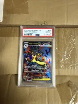 Pokemon Mega Lucario EX TCG Ultra Rare Holo Card 160/132 PSA 10 - Image 1