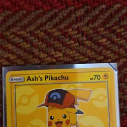 Pokemon Ash's Pikachu SM111 Promo Card 2017 Quick Attack Volt Tackle - Image 3
