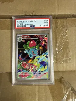 Pokemon TCG Mega Evolution Ivysaur Card 134/132 PSA 9 - Image 1