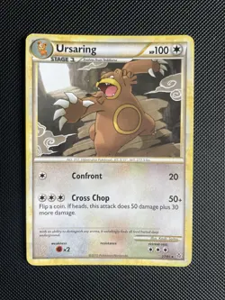 Ursaring 27/95 HGSS Unleashed Pokemon Card Non Holo - MP+ - Image 1