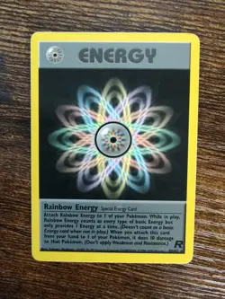 Rainbow Energy 80/82 Team Rocket Non Holo Pokemon Card - Image 1