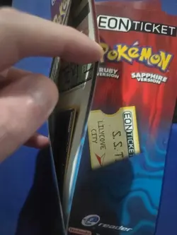 Pokemon Eon Ticket Promo E-Reader E Card Ruby & Sapphire GBA 2003 - Image 3