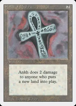 Ankh of Mishra x1 Revised Edition MTG Magic the Gathering Artifact Card - Image 1