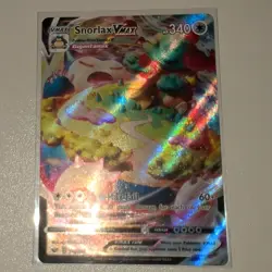 Pokemon Snorlax VMAX 142/202 Sword & Shield Ultra Rare Full Art Holo Card - Image 1