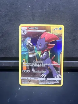 Pokemon Card - Weavile 238/236 - Cosmic Eclipse - Secret Rare, NM! - Full Art - Image 1