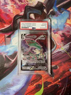 PSA 10 GEM MINT Rayquaza VMAX TG20/TG30 Silver Tempest Alt Art Pokemon Card 2022 - Image 1