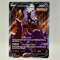 Umbreon V 189/203 Art Alt Evolving Skies Pokemon Card NM - Image 2