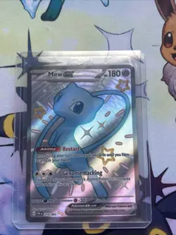 Pokemon Mew EX TCG Full Art Shiny Ultra Rare Card 216/091 Paldean Fates - Image 1
