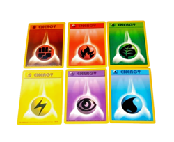 POKEMON CARD ENERGY BASE SET LOT FIGHTING PSYCHIC GRASS WATER LIGHTNING FIRE 102 - Image 1