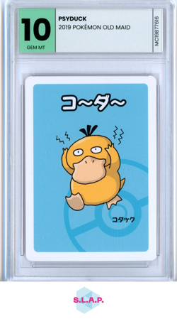 PSYDUCK POKEMON OLD MAID - 2019 - - - MINT-CARDS GEM MT 10 - Image 1