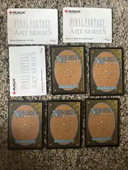 Final Fantasy MTG Boarderless/Art Series/Foil/rare Card Lot. (52 Cards) - Image 2