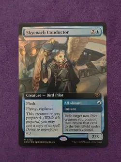 Skycoach Conductor (Extended Art) Secrets of Strixhaven Foil 0322 R NM MTG - Image 1