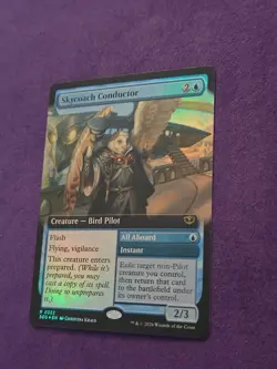 Skycoach Conductor (Extended Art) Secrets of Strixhaven Foil 0322 R NM MTG - Image 2