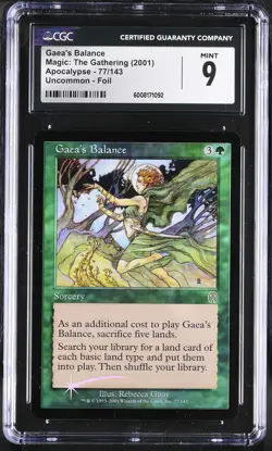 GAEA'S BALANCE Apocalypse Foil CGC 9 MTG [Nostalgium] - Image 1