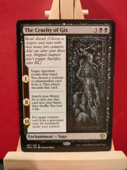 The Cruelty of Gix - Dominaria United - Rare - NM - MTG - Image 1