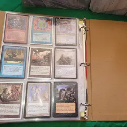 COMMANDER MAGIC CARDS COLLECTION BINDER -12 Pages of Cards & 1000 bulk MTG - Image 5