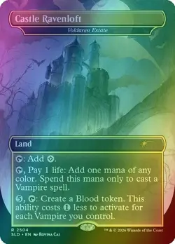 Castle Ravenloft 2504 Secret Lair x Dungeons & Dragons Foil MTG NM - Image 1