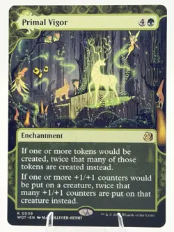Primal Vigor ENCHANTING TALES 59 Wilds of Eldraine 2023 MTG NM - Image 1