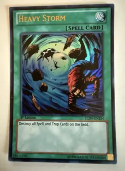 Heavy Storm LCJW-EN284 Ultra Rare 1st Edition Yugioh LP - Image 1