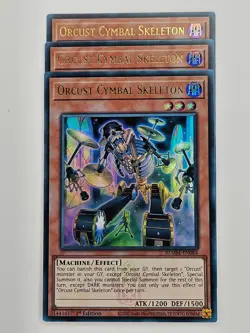 Yu Gi Oh - 3x BLMM-EN084 Orcust Cymbal Skeleton - Ultra Rare - Image 1