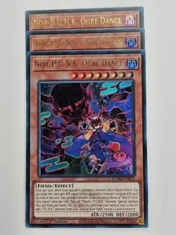 Yu Gi Oh - 3x BLMM-EN075 Noh-P.U.N.K. Ogre Dance - Ultra Rare - Image 1