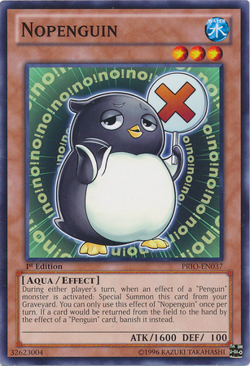 Yu-Gi-Oh! | Nopenguin [PRIO-EN037] Common Moderately Played Unlimited - Image 1