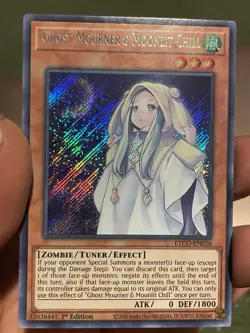 *** GHOST MOURNER & MOONLIT CHILL *** 1ST EDITION SECRET RARE ETCO-EN061 YUGIOH! - Image 1