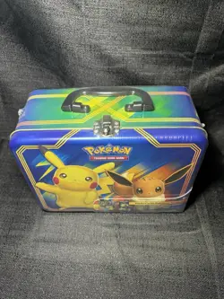 Pokemon 2018 Sun & Moon Fall Collectors Lunch Chest - Pikachu Eevee - Sealed - Image 2