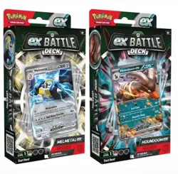Set of 2 - 1 of Each - Melmetal/Houndoom ex Battle Deck Pokemon TCG - Image 1