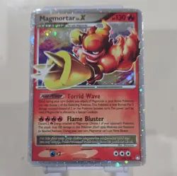 Pokemon Magmortar Lv.X 123/123 Mysterious Treasures Holo Ultra Rare 2007 130HP - Image 1