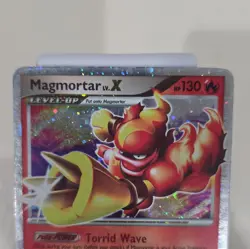 Pokemon Magmortar Lv.X 123/123 Mysterious Treasures Holo Ultra Rare 2007 130HP - Image 3