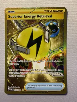 The Pokemon Company Superior Energy Retrieval 277/193 Sv02 Gold Secret Rare Holo - Image 1
