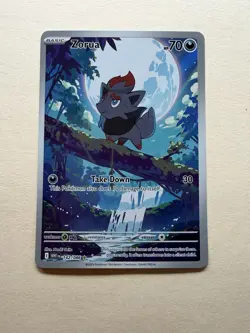 Pokemon TCG Zorua 142/086 Illustration Rare Holo Sv: White Flare 2025 - Image 1