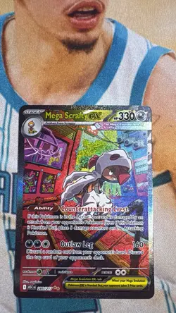Pokemon TCG Ascended Heroes Mega Scrafty EX SIR Special Illustration 285/217 - Image 2