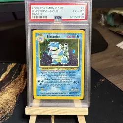 1999 POKEMON BASE SET UNLIMITED #2 BLASTOISE-HOLO PSA 6 - Image 1