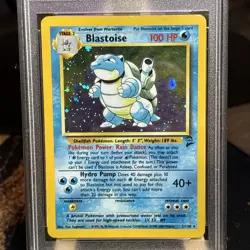 1999 POKEMON BASE SET UNLIMITED #2 BLASTOISE-HOLO PSA 6 - Image 3