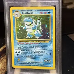 1999 POKEMON BASE SET UNLIMITED #2 BLASTOISE-HOLO PSA 6 - Image 4