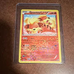Pokemon Growlithe Reverse Holo Uncommon RC4/RC25 Legendary Treasures (NEAR MINT) - Image 1