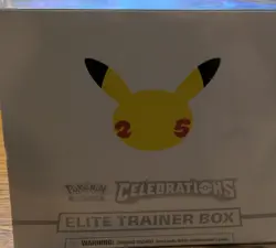 Pokemon TCG Celebrations Elite Trainer Box Pikachu English 2021 Collector Box - Image 1