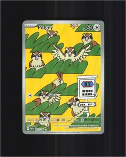Pidgey 207/197 Illustration Rare Obsidian Flames Pokemon Near Mint - Image 1
