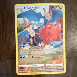 Pokemon Druddigon TG09/TG30 Silver Tempest Full Art Holo 120 HP Ultra Rare - Image 1