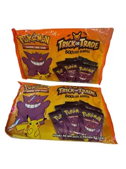 Pokemon Trick or Trade Booster Bundle 40 Mini Packs Sealed Gengar Pikachu Promo - Image 1